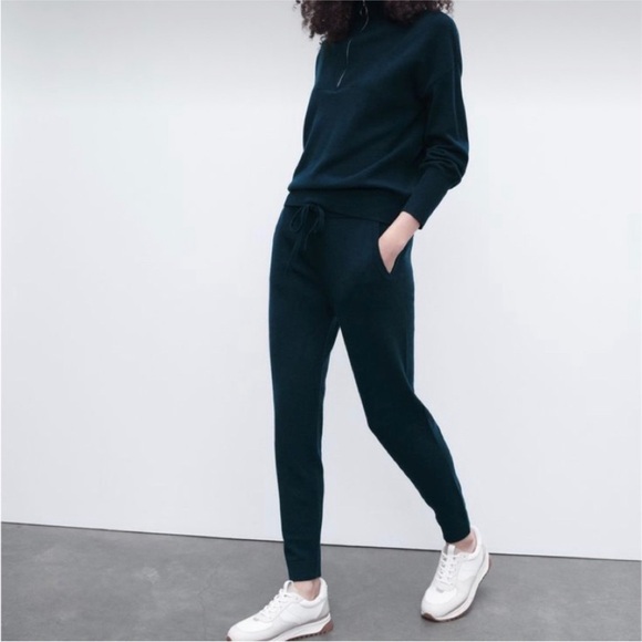 The Reset Pants - The Reset R Label Cashmere Wool Lounge Joggers Size Medium EUC